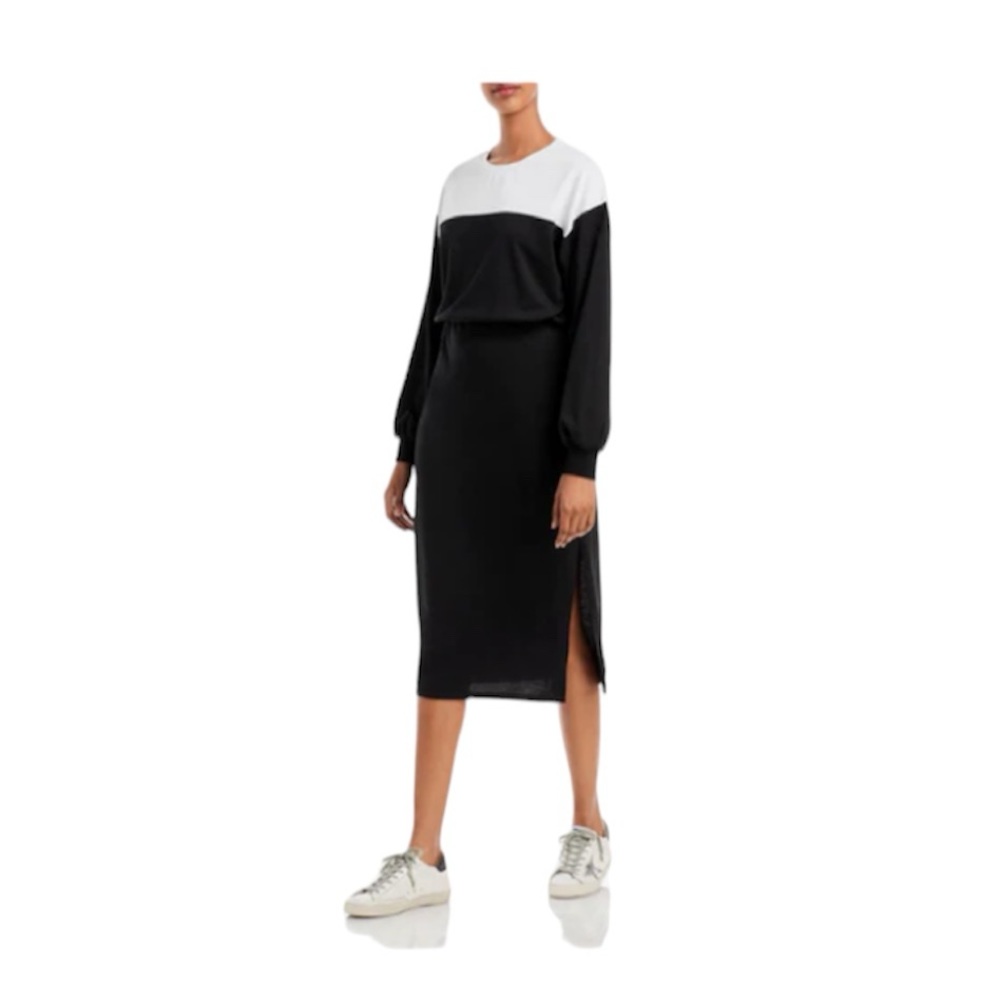 Aqua colorblock knit dress new size XS